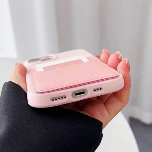 ⚠️Clearance💕iPhone 13 Pro Solid Pink With Card Slots - Picture 4 of 4